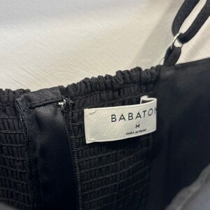 Babaton Black Strappy Bustier Top